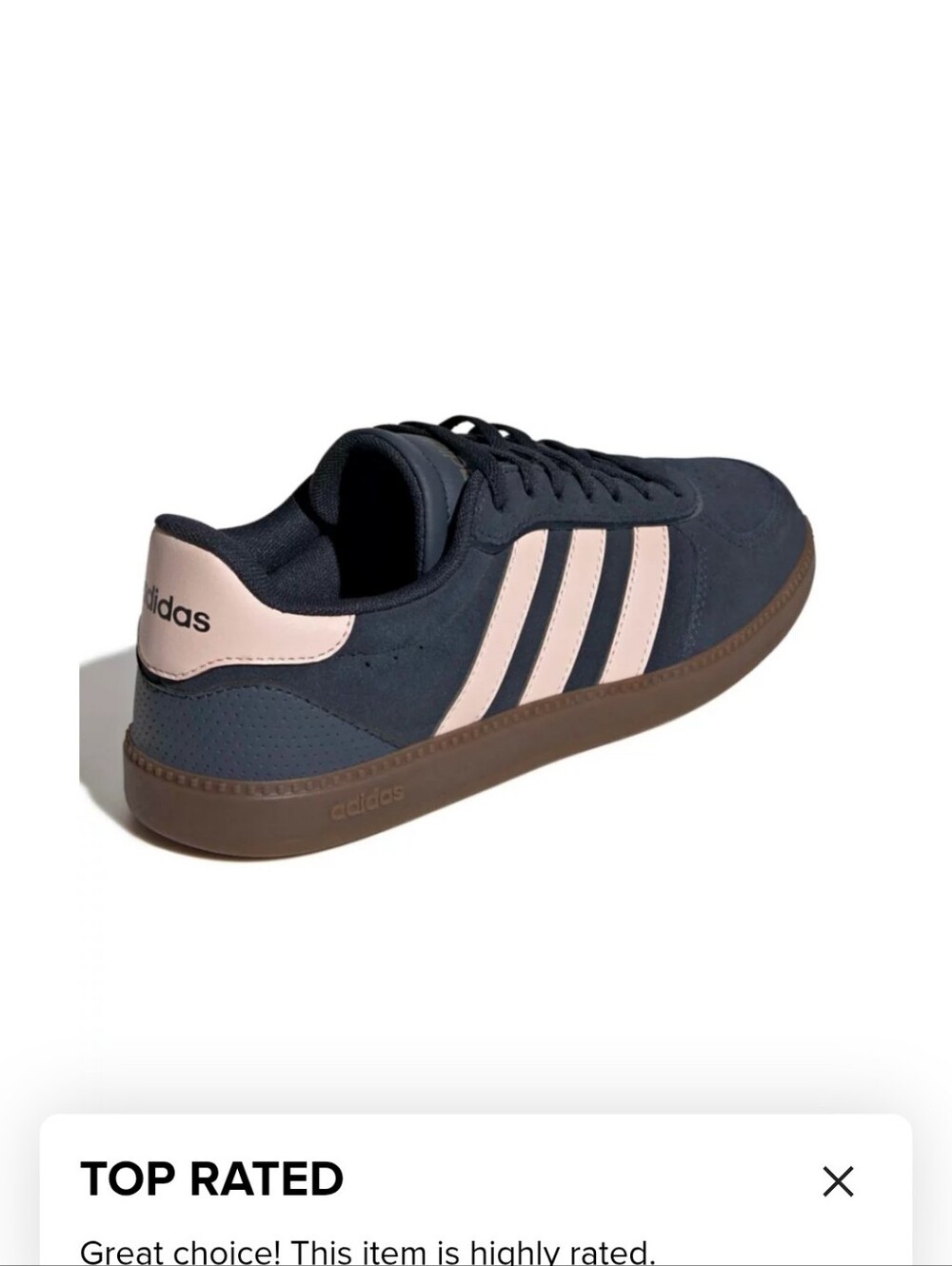 adidas Navy and Pale Pink Casual Sneakers